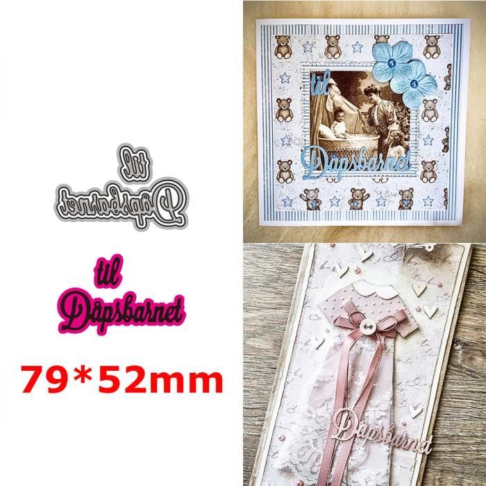 GLOBLELAND Matrices De Découpe Métal Fête Des Pères - Modèles Lunettes Chapeaux Pour Scrapbooking Et Cartes