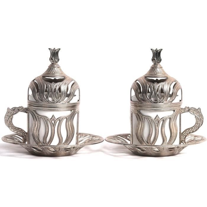 Lav Lot De 6 Verres à Thé Turcs Classiques Avec Base Lourde | 150 Ml