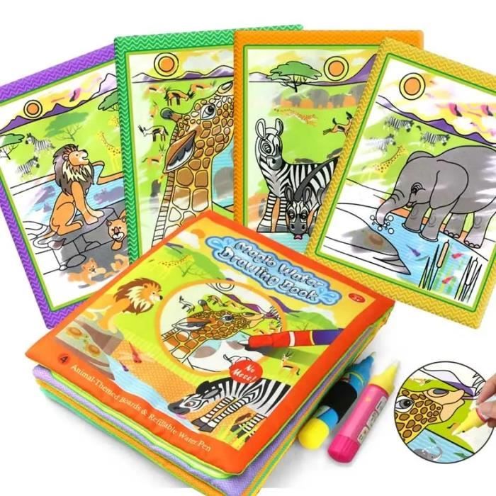 Nathan Coloréo - Coloriage Magique à L'Eau à L'Infini - Thème Ferme Pour Enfants Dès 3 Ans