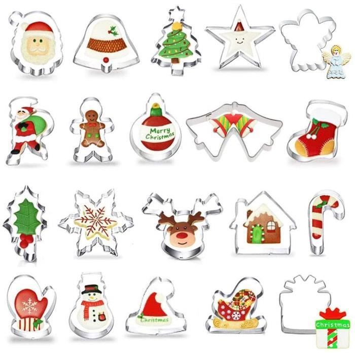 Emporte-pièce Noël 3D, 8 Pièces En Plastique - Art De La