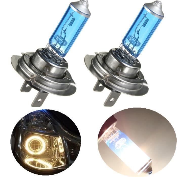 TEMPSA 2x H7 55W Ampoule Voiture Lampe Halogène Feux Phare Xenon