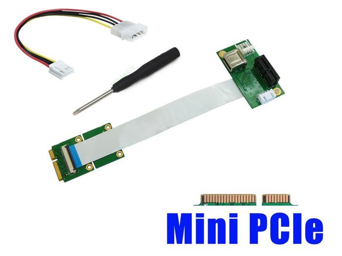 Convertitore Riser MiniPCIe A PCI 2 Porte - mPCIe A PCI 32