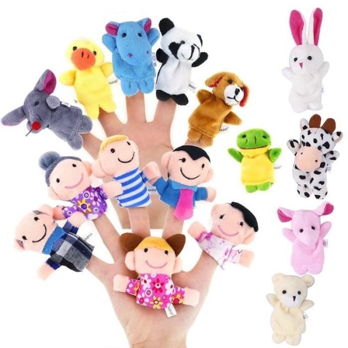 Marionnette à Main Cochon En Peluche - Jouet Éducatif Enfant - Pour Histoires Et Jeux Créatifs - Taille 25 Cm - 14