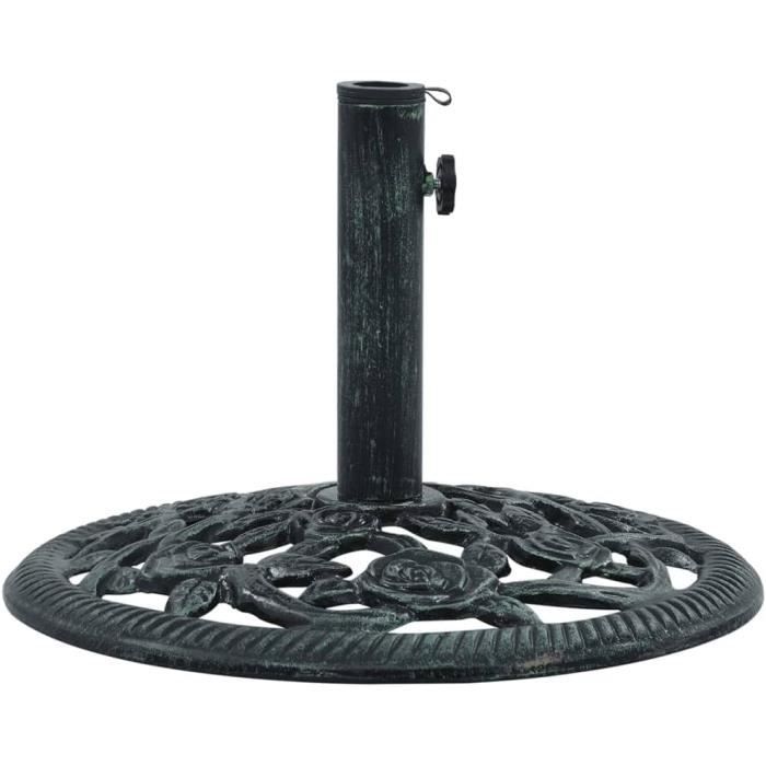 Base De Parasol Vidaxl 30kg Granit - Avec Roulettes Et Adaptateurs 38/48mm - Support Stable Pour Jardin
