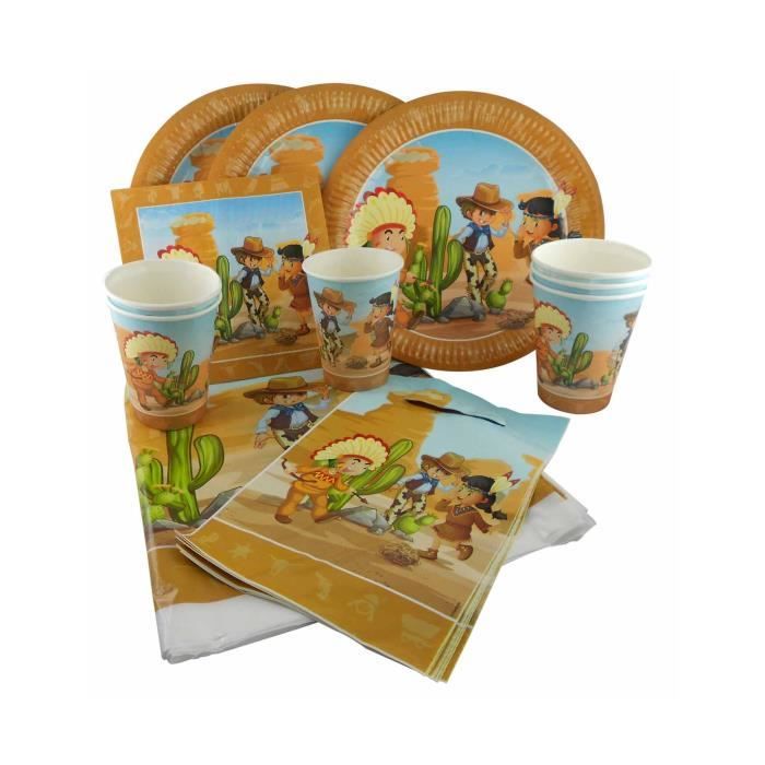 Kit D Anniversaire Cowboy Et Indien 25 Pieces Cdiscount Maison Kit D Anniversaire Cowboy Et Indien 25 Pieces Cdiscount Maison