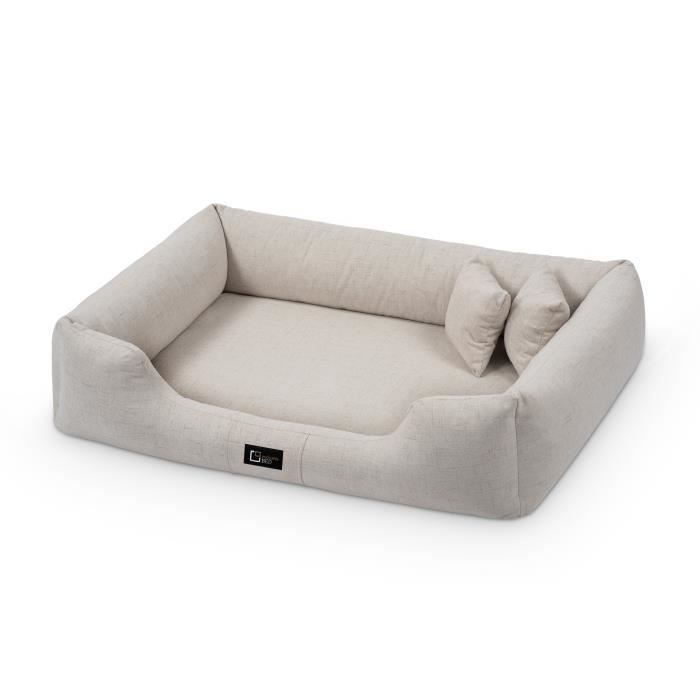 Comparer les prix de Lit orthopédique pour chien ,, Bruno " taille ( L ) 90 cm 70 cm - Crème