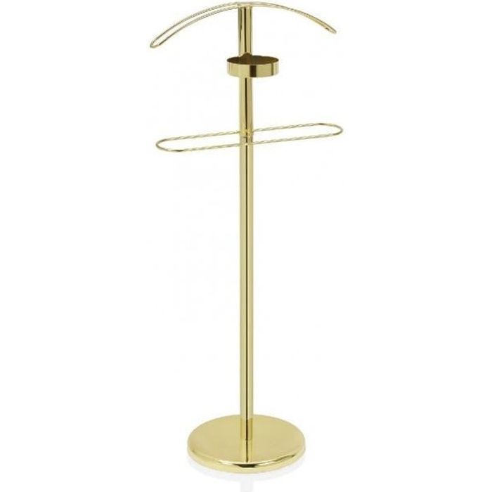 Valet De Chambre Design En Metal Dore Dore Achat Vente Valet