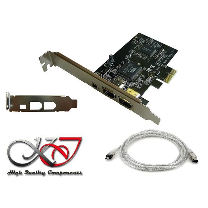 PCIe FireWire 800/400 Controller-Karte – Low Profile Mit 3 Anschlüssen, TI-Chipsatz Für MAO & Windows