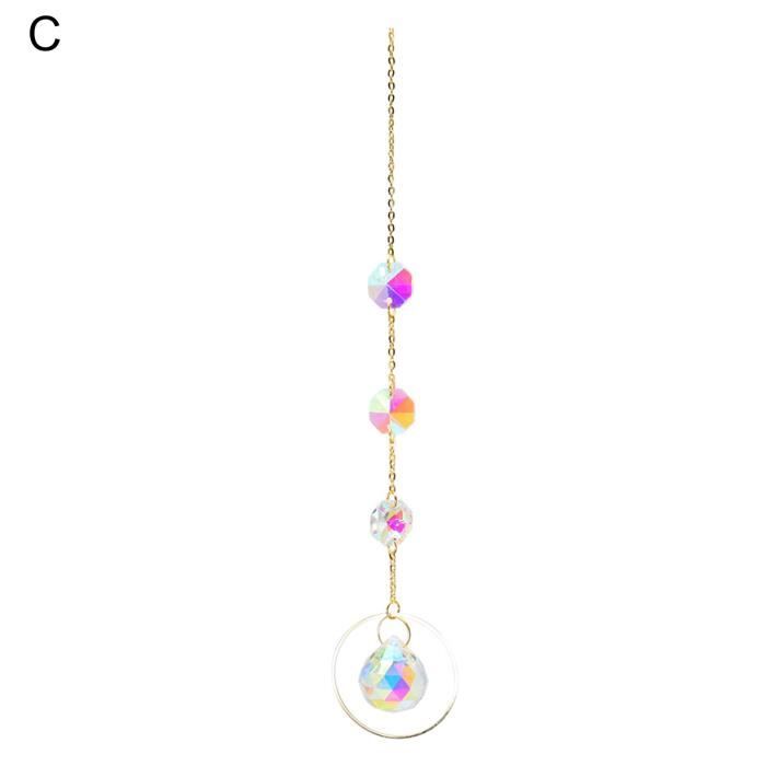 Carillon à Vent étoile De Mer En Verre - Décoration Nautique Bleue, 33cm, Pour Fenêtre Ou Intérieur