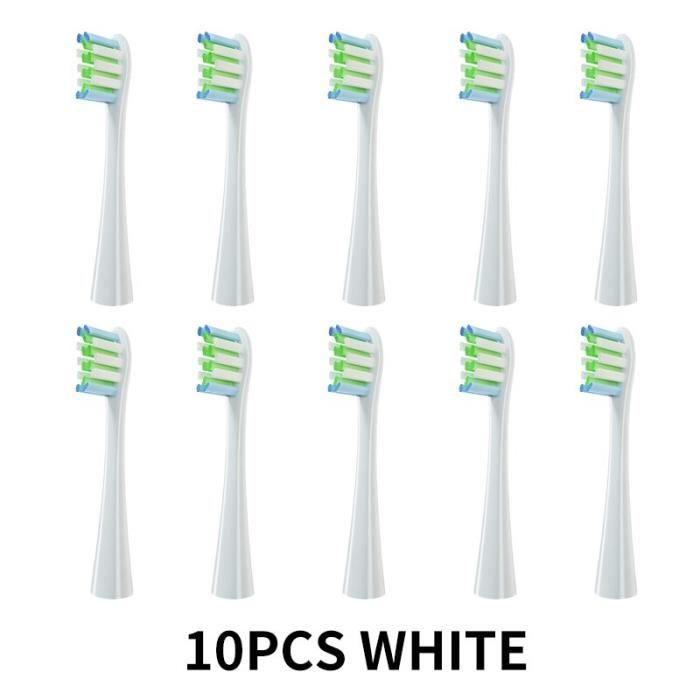 Lot De 8 Têtes De Rechange Cross Clean Pour Brosse à Dents électrique BrillFresh