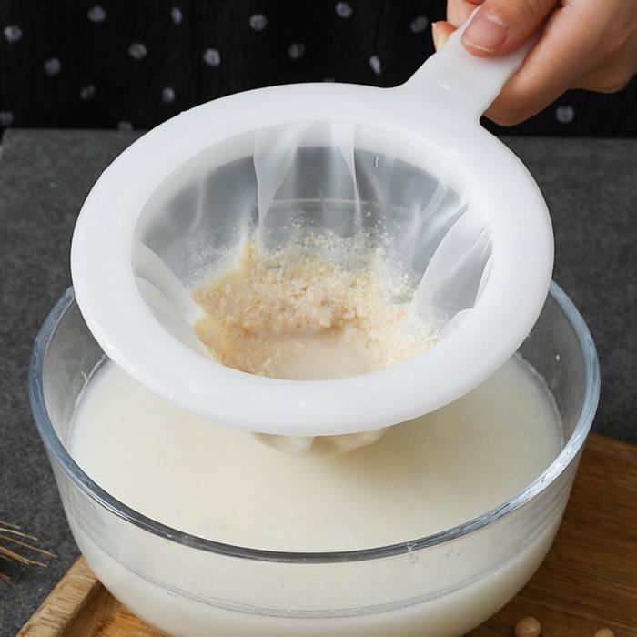 Passoire à yaourt en maille fine, réutilisable, pour la cuisine, le lait de