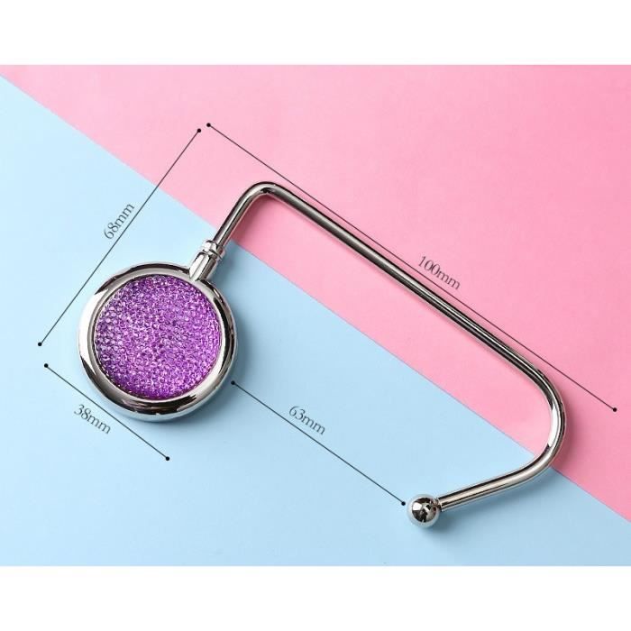 Crochet Sac Pliable Porte-Sac De Table Pliable - 3 Crochets Antidérapants Multicolores Crochet Table Compact