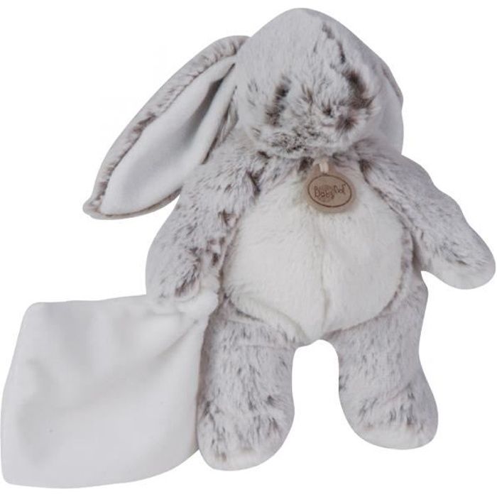 Babynat Doudou Lapin Gris Brun Chine Pantin Mouchoir 22 Cm Cdiscount Puericulture Eveil Bebe
