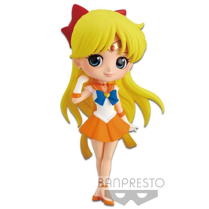 Bandai Visual Figurine - Q Posket - Sailor Moon Eternal - Super Sailor Venus - 14 cm - Démontable - Couleurs vives - vue 1