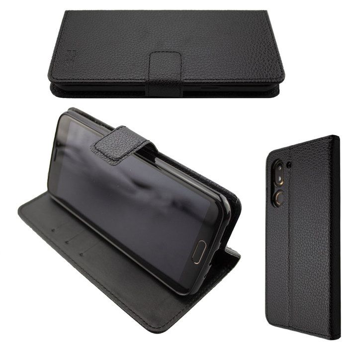 caseroxx Business-Line Caso per Alcatel Idol 4s in nero fatto di finta