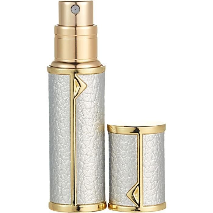 Flacon Vaporisateur Rechargeable 5 Ml En Aluminium - Atomiseur De Voyage Léger Pour Parfum - Neuf