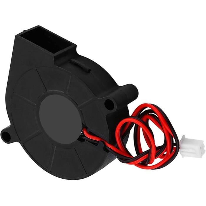 KIMISS Radial-Lüfter 50x15 Mm – 24 V, 3000 U/min, Für 3D-Drucker, Schwarz, 2-Pin