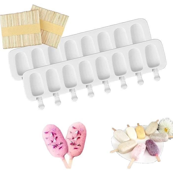 Lot De 3 Grands Moules à Glace Silicone Magnum + 100 Accessoires - Idéal Été Et Fêtes