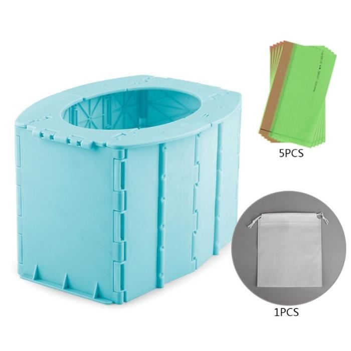 Pot Bébé Portable Pliable Avec 60 Sacs - Pour Voyage, Camping, Voiture, Supporte 50 Kg, Taille Compacte - 4
