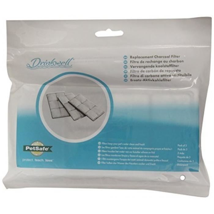 Comparer les prix de DRINKWELL FILTRES POUR FONTAINE  EAU MINI POUR CHIEN/CHAT PACK DE 3