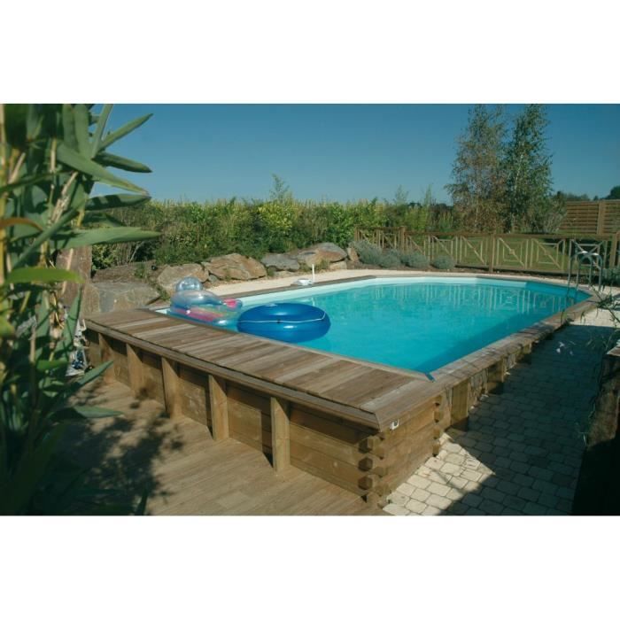 Piscine Bois Maeva Integrale 747 X 467 X 150 Cm Avec Echelle Inox 4 Marches Durapin Liner Sable Ref 620002138 Achat Vente Piscine Piscine Bois Maeva Integral Cdiscount
