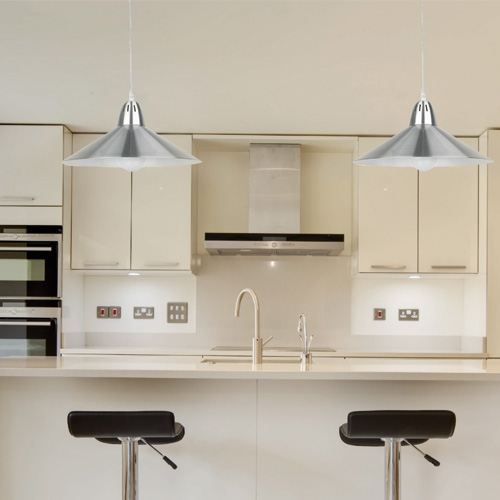 Suspension cuisine aluminium PLATILLO - Cdiscount Maison