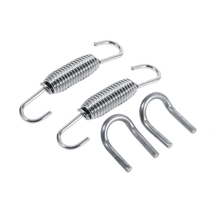 Pot D'échappement Accessoires Moto Double Tuyau D'échappement Silencieux Tout-Terrain Dirt Pit Bike pour 50cc 70cc 90cc 110cc 125cc Tuyau D' échappement (Color : C