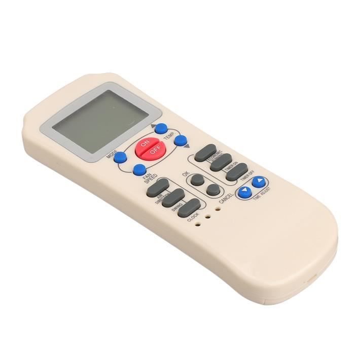 Télécommande De Remplacement Pour Climatiseur CARRIER 42HQM - Universelle Avec Piles AAA