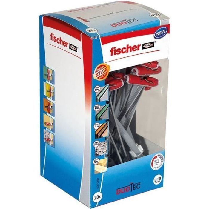 Cheville à bascule Duotec x20 pièces
