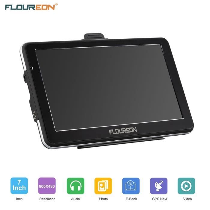 9/" GPS Navi Appareil De Navigation avec caméra de recul TMC Pour Voitures Camions Bus AV-IN BT