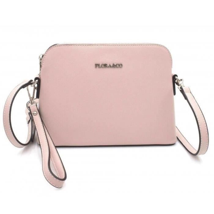 Flora Co Paris Petit Sac Bandoulière Femme Mignon Soirée Cocktail Rose Achat / Vente Sac