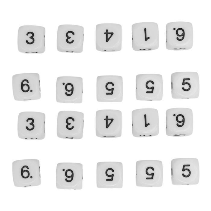 Dés Polyédriques 20 Faces – Lot De 10 En Plastique Léger (55g) Pour Jeux De Rôle, Maths, Salle De Classe – Dés D&D, Pathfinder
