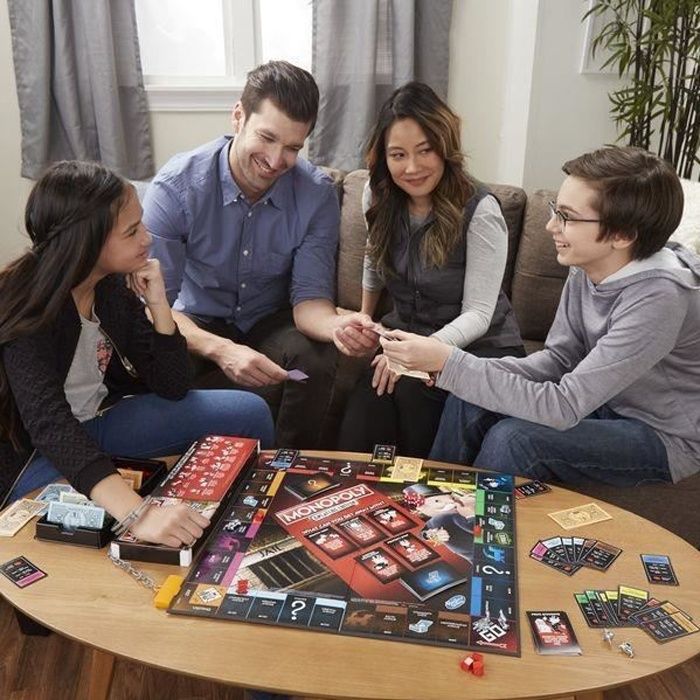 Notice De Jeu Et Pièce Détachée Pour Monopoly Édition Tricheurs Hasbro - Occasion - En Plastique Noir Et Rouge