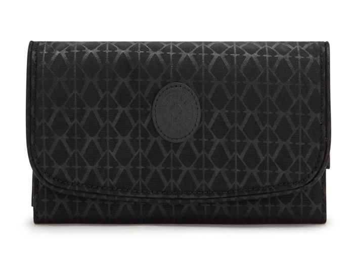 Kipling Money Land Grand Portefeuille Femme - Inviting Grey - 17 Compartiments Avec Protection RFID