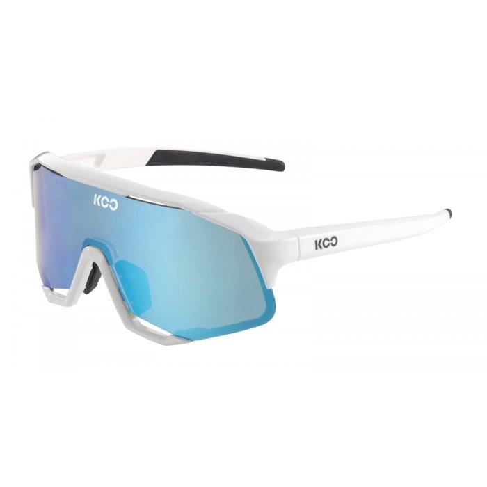 Lunettes de soleil Koo demos polarisées - blanc/bleu turquoise - TU