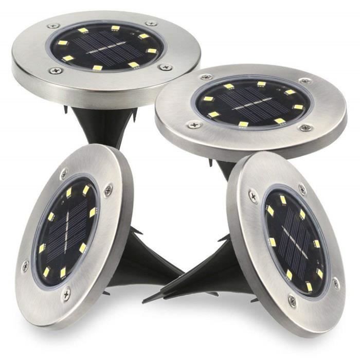 Lampe Solaire Jardin 2-en-1 T-SUN - Projecteur Et Spot IP65 3000K Jaune Chaud