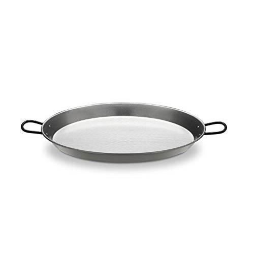 Metaltex Poêle à paella en acier poli 12 rations 46 cm - 7398090000