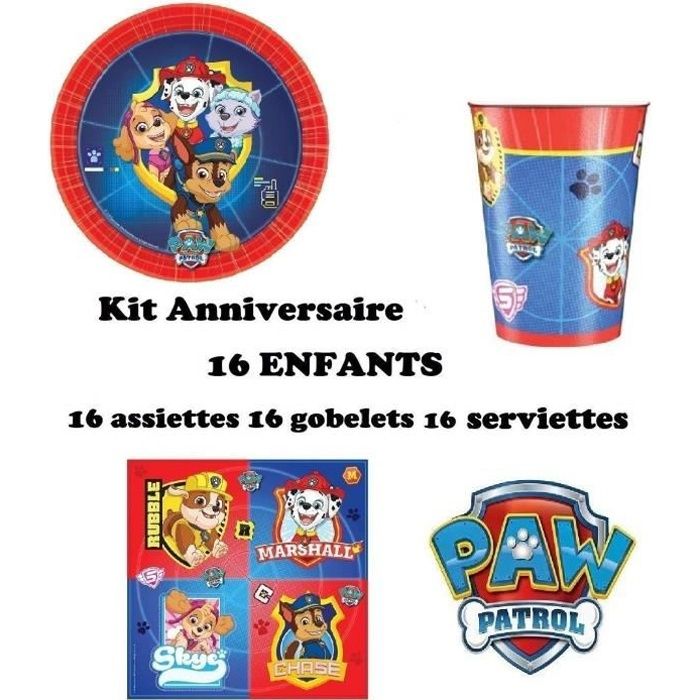 Decoration Anniversaire Pat Patrouille Achat Vente Pas Cher