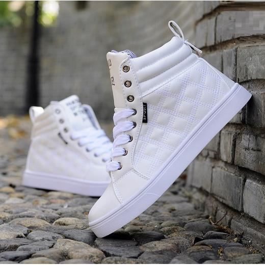 basket montante blanche homme