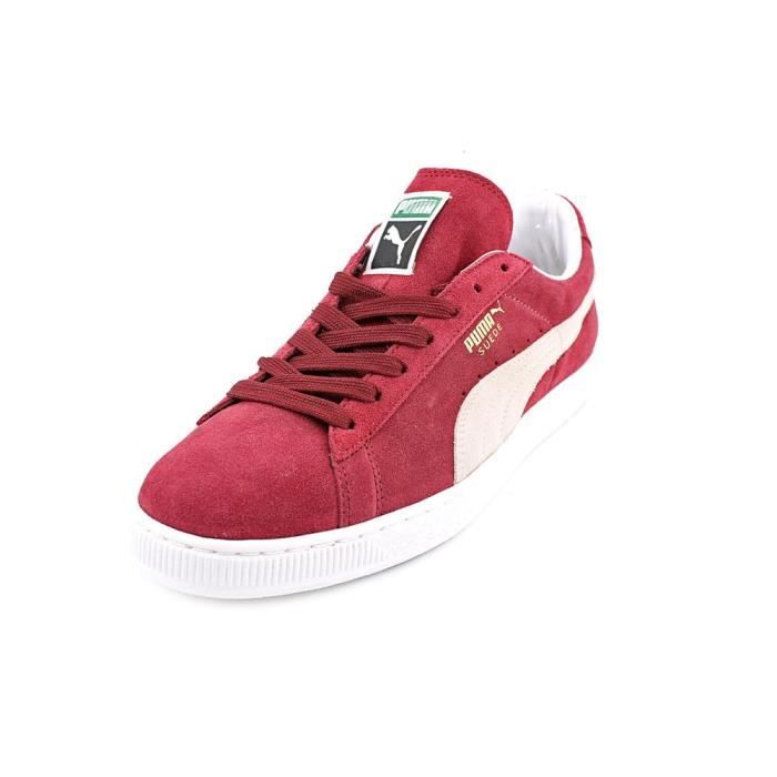 puma rouge daim
