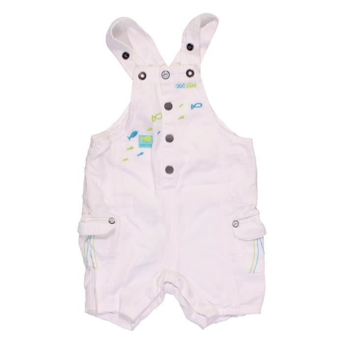 Salopette Bebe Garcon Orchestra 9 Mois Blanc Ete Blanc Blanc Cdiscount Pret A Porter