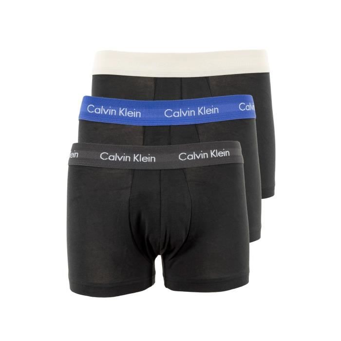 Calecon Calvin Klein Jeans 3P Low Rise Trunk H4X Noir Mixte Adulte Noir Cdiscount Pret a Porter