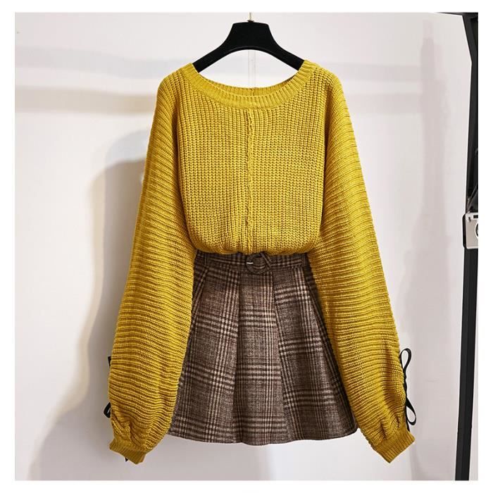 2019 Nouveau Automne Hiver Mode Femmes Elegantes 2 Pieces Pull