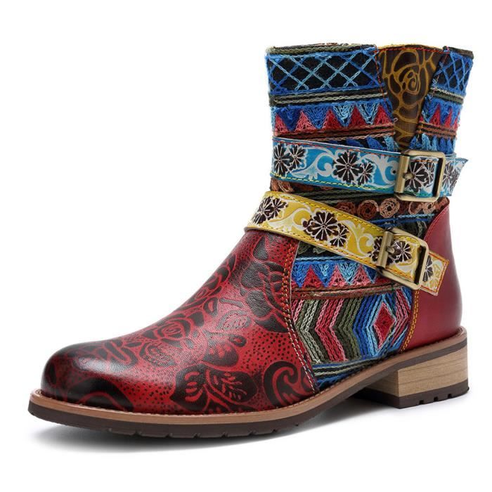 Bottines femme multicolores discount