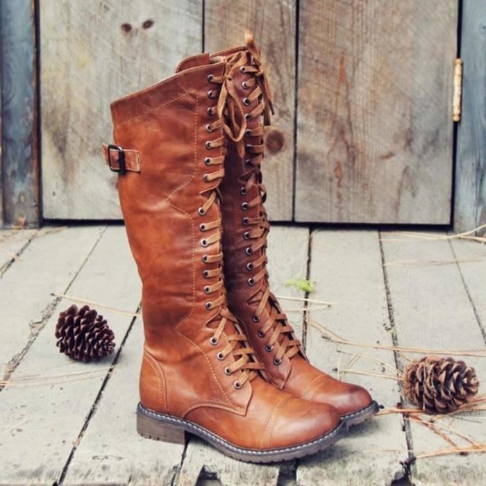 Bottes retro lacets outlet