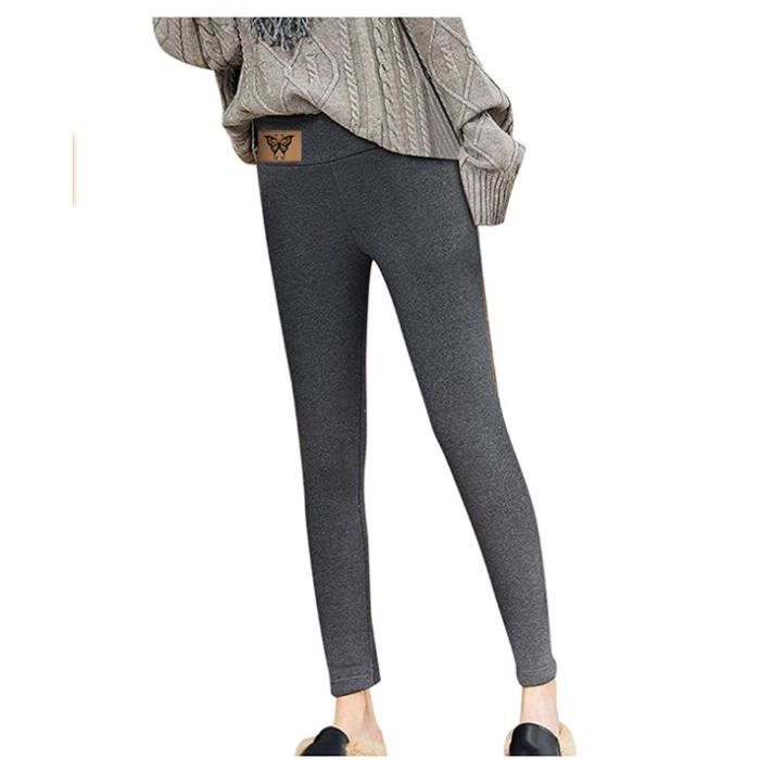 Leggings Chauds Femme d hiver Pantalons Peluche Doublure pais en