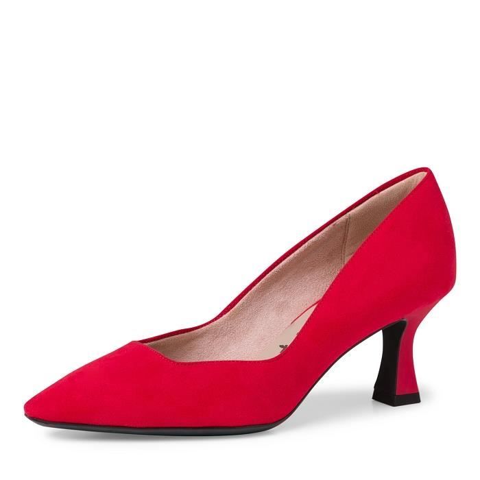 Escarpins Tamaris Rouge Talon aiguille Technologie Anti Slide brevetee Achat Vente Escarpins Tamaris Rouge Talon aiguille Technologie Anti Slide brevetee pas cher Cdiscount