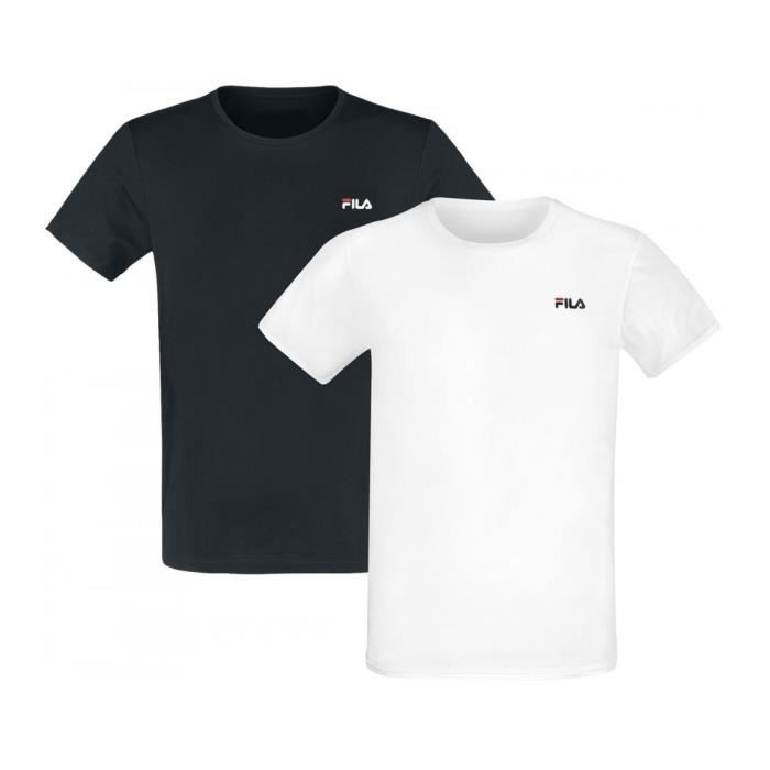 Tee shirt 2024 fila noir homme