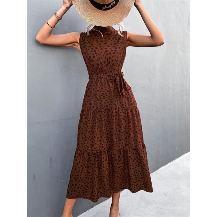 Robe Cupshe Robe Longue Plissu00e9e U00c0 Imprimu00e9 Fleuri