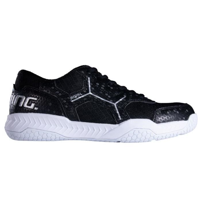 Chaussures de handball indoor Salming Rival - black/white - 47 1/3
